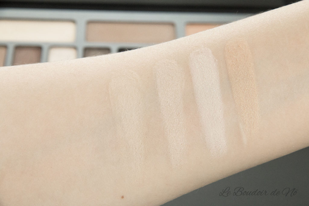 Kat Von D Shade and Light eye Swatches couleurs claires