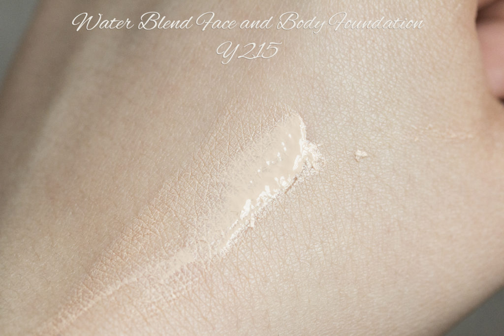 Water Blend Face and Body Foundation Make Up For Ever Y215 Swatch MUFE
