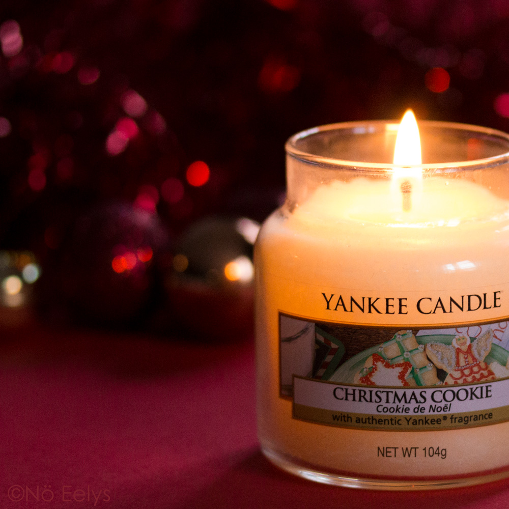 Zoom sur la Bougie Yankee Candle Christmas Cookie, Cookie de Noël, avis, revue
